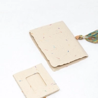 Plant Fibers Notebook and Picture Frame Set