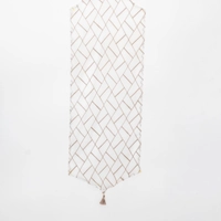 Embroidered Table Runner - Gold