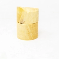 Cylindrical Wooden Box with Lid