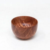 Round Wood Bowl - Brown