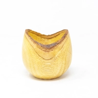 Wooden Bowl with Curved Edges- Light Color