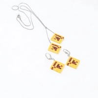 A Set of Wooden Necklace & Earrings - Multi Pattern - Pattern 5