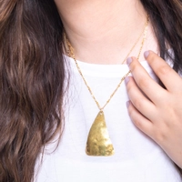 Triangle Pendant Copper Necklace