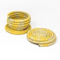 Round Straw Basket with Lid