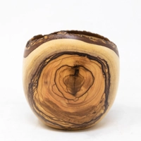 Wood Bowl with Wooden Patterns