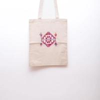 Embroidered Tote Bag - Multi Pattern - Pattern 5