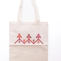 Embroidered Tote Bag - Multi Pattern - Pattern 5