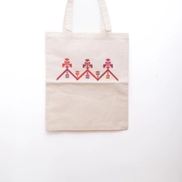 Embroidered Tote Bag - Multi Pattern - Pattern 5