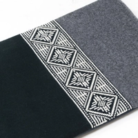 Embroidered Laptop Sleeve - Black & Grey - 13 Inch