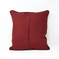 Embroidered Cushion Cover - Multicolor - Brown