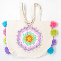 Tote Bag with Crochet Patterns