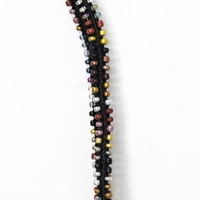 Black Beaded Phone Charm