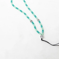 Beaded Phone Charm - Turquoise & Sky Blue