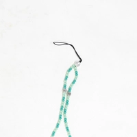 Beaded Phone Charm - Turquoise & Sky Blue