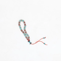 Beaded Bracelet - Turquoise & Red