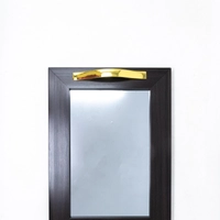 Mirror Tray with Colored Frame - Multicolors - Gold & White