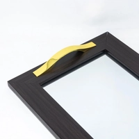 Mirror Tray with Colored Frame - Multicolors - Gold & White