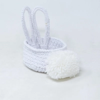 Crochet Easter Basket with Bunny Ears