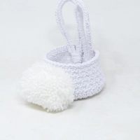 Crochet Easter Basket with Bunny Ears