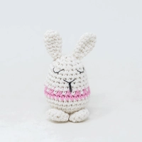 Crochet Bunny - White & Pink