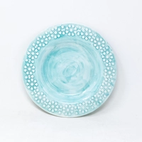 Blue Plate with Islamic Patterns