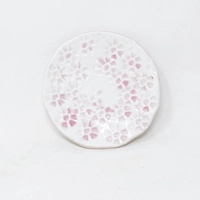 Floral Pottery Coaster - Different Colors - Baby Blue