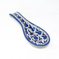 Spoon Shaped Small Plate - Blue