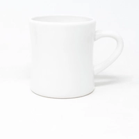 Hand-Painted White Ceramic Mug - Happy Birthday 