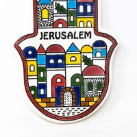 ديكور حائط سيراميك على شكل كف - القدس (عدة ألوان) - أزرق