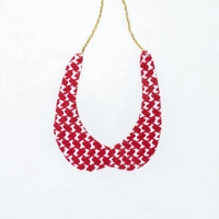 Long Necklace with Keffiyeh & Shemagh Patterns - Multiple Designs - Keffiyeh Pattern