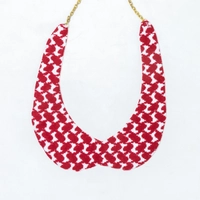 Long Necklace with Keffiyeh & Shemagh Patterns - Multiple Designs - Keffiyeh Pattern