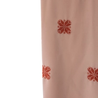 Women's georgette scarf decorated with hand embroidery of floral patterns | Georgette Hijab - Light Pink