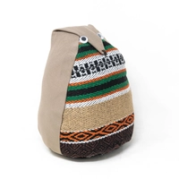 Beige Owl Shape Door Stopper with Bedouin-Inspired Patterns