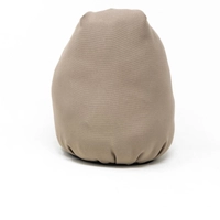 Beige Owl Shape Door Stopper with Bedouin-Inspired Patterns