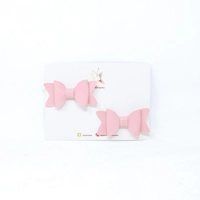 Set of 2 Pink Bow Hair Clips