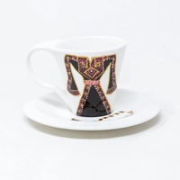 White Hand-Painted Porcelain Coffee Serving Set