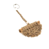 Handmade Brown Macrame Keychain 