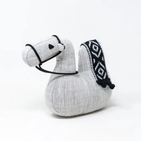 Camel Shape Door Stopper with Bedouin-Inspired Patterns - White