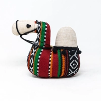 Camel Shape Door Stopper with Bedouin-Inspired Patterns - White