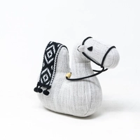 Camel Shape Door Stopper with Bedouin-Inspired Patterns - White