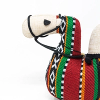 Camel Shape Door Stopper with Bedouin-Inspired Patterns - White