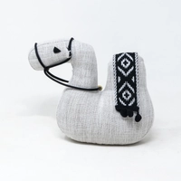 Camel Shape Door Stopper with Bedouin-Inspired Patterns - White