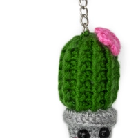 Amigurumi Cactus Keychain