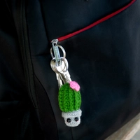 Amigurumi Cactus Keychain