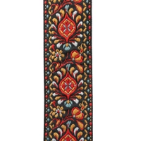 Leather Bag Strap with Colorful Stitched Patterns - Multiple Patterns - Pattern 1