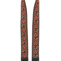 Leather Bag Strap with Colorful Stitched Patterns - Multiple Patterns - Pattern 1