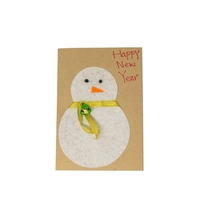 Snowman-Themed New Year Gift Card - Multiple Designs - Design 1