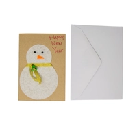 Snowman-Themed New Year Gift Card - Multiple Designs - Design 1