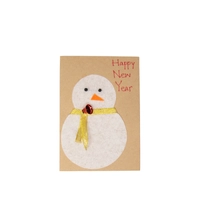 Snowman-Themed New Year Gift Card - Multiple Designs - Design 1