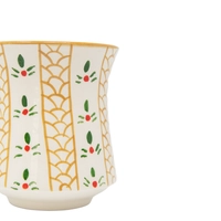 White Ceramic Mug - Arabic Coffee Cup Design